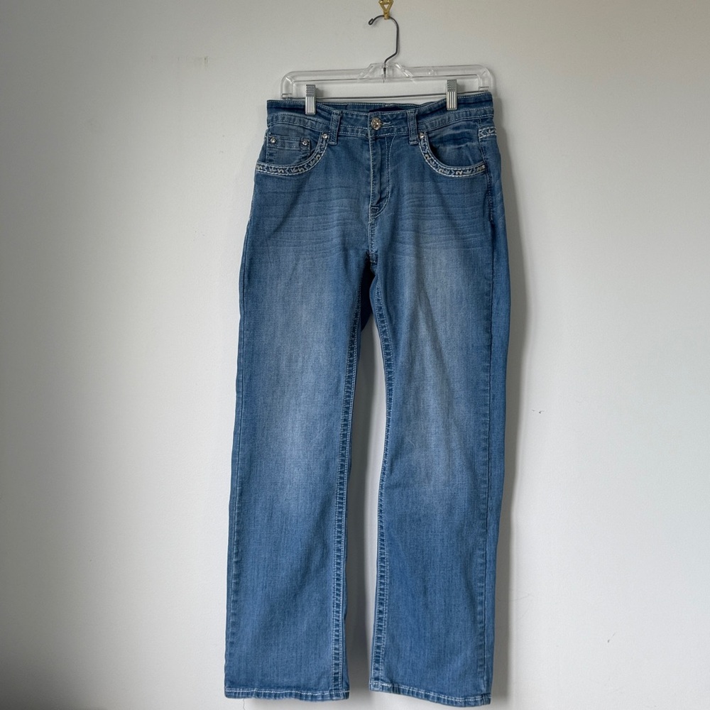 Westfield Eagle Denim Blue Wide Leg Jeans. Womens SZ11 juniors.